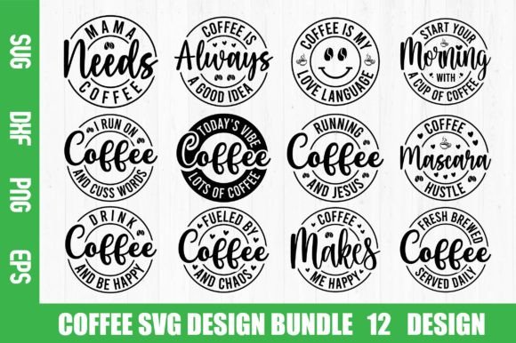 Download Coffee SVG Design Bundle - Coffee svg Collection